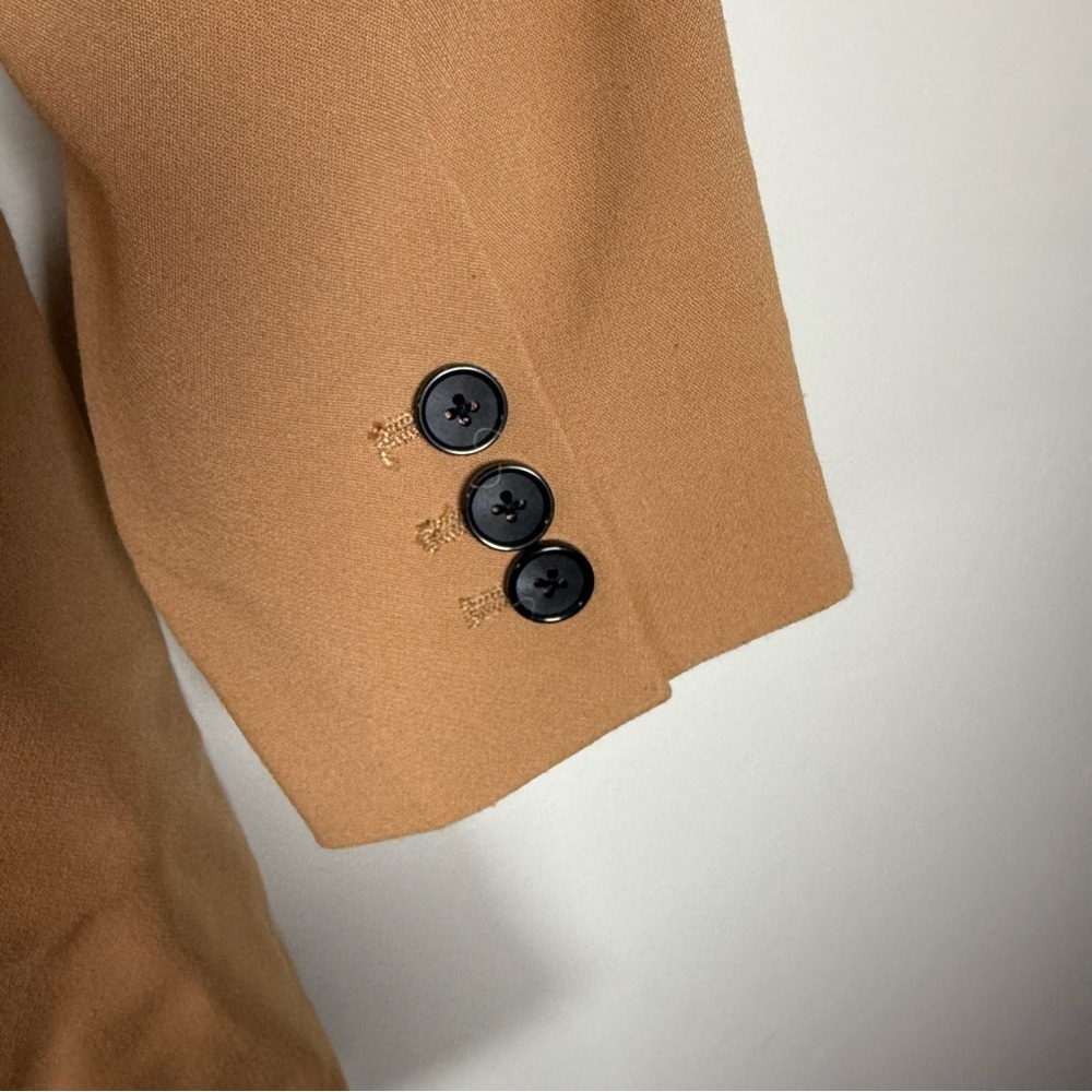 Eloquii The 365 Semi Stretch Two Button Blazer Tan Size 16 - Picture 7 of 13
